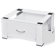 Berkfield Pedestal for Washing Machine White with Drawer
