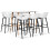 Berkfield 7 Piece Bar Set White 1