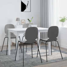 Berkfield Dining Table White 114x71x75 cm Solid Rubber Wood