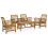 Berkfield 5 Piece Garden Lounge Set Solid Acacia Wood 1