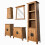 Berkfield Bathroom Set 5 Pieces Solid Pinewood 1