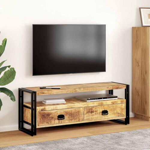 Berkfield TV Cabinet 120x35x45 cm Solid Mango Wood