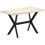Berkfield Dining Table White 120x60x75 cm Solid Mango Wood 1