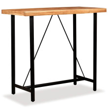 Berkfield Bar Table Solid Acacia Wood 120x60x107 cm