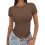 Short Sleeve Y2k Tee Coffee L 1