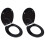 Berkfield Toilet Seats with Lids 2 pcs MDF Black 1