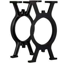 Berkfield Bench Legs 2 pcs O-Frame Cast Iron