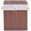 Berkfield Bamboo Laundry Bin Rectangular Brown 1