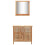 Berkfield Sink Cabinet with Mirror Solid Walnut Wood 1