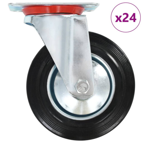 Berkfield 24 pcs Swivel Casters 160 mm