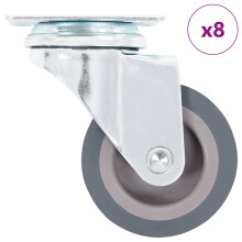 Berkfield 8 pcs Swivel Casters 50 mm