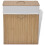 Berkfield Bamboo Laundry Bin Rectangular Natural 1