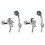 Berkfield Mixer Showers 2 pcs 1