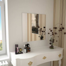Berkfield Wall Mirror 60x60 cm Square Glass