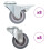 Berkfield 16 pcs Bolt Hole Swivel Casters 50 mm 1