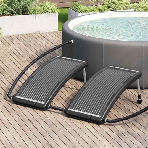 Berkfield Curved Pool Solar Heating Panels 2 pcs 110x65 cm
