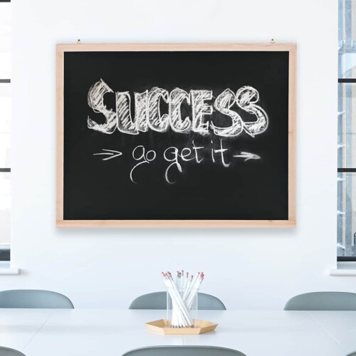 Berkfield Wall-Mounted Blackboard Cedar Wood 60x80 cm