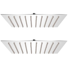Berkfield Rain Shower Head 2 pcs Stainless Steel 20x20 cm
