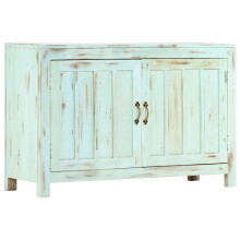 Berkfield Sideboard Light Blue 110x35x70 cm Solid Mango Wood