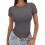 Short Sleeve Y2k Tee Dark Grey XXL 1