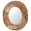 Berkfield Decorative Mirror Teak 80 cm Round 1