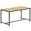 Berkfield Dining Table 140x70x75 cm Solid Rough Mango Wood 1
