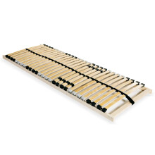 Berkfield Slatted Bed Base without Mattress with 28 Slats 7 Zones 90x200 cm