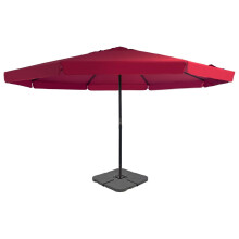 Berkfield Garden Parasol with Portable Base Red