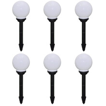 Berkfield Outdoor Pathway Lamps 6 pcs LED 20 cm with Ground Spike