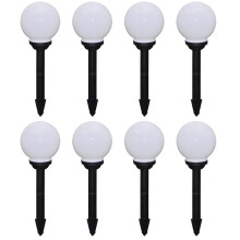 Berkfield Outdoor Pathway Lamps 8 pcs LED 15 cm with Ground Spike