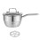 2 Layer Stainless Steel Steamer Pot With Antislip Grip and Glass 1
