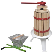 Berkfield 2 Piece Fruit & Wine Press and Crusher Set