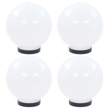 Berkfield LED Bowl Lamps 4 pcs Spherical 20 cm PMMA