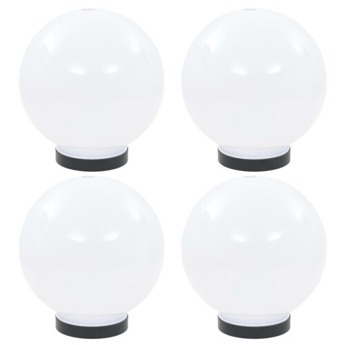 Berkfield LED Bowl Lamps 4 pcs Spherical 20 cm PMMA