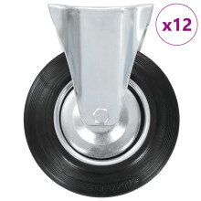 Berkfield 12 pcs Fixed Casters 200 mm