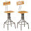 Berkfield Bar Chairs 2 pcs Solid Reclaimed Teak Wood 1