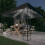 Berkfield Garden Marquee with LED String Lights 3x3 m Anthracite 1