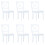 Berkfield Dining Chairs 6 pcs White Solid Rubber Wood 1