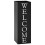 Berkfield Umbrella Stand Welcome Steel Black 1