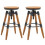 Berkfield Bar Stools 2 pcs Solid Fir Wood 1