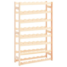 Berkfield Wine Rack for 56 Bottles Pinewood
