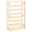 Berkfield Wine Rack for 56 Bottles Pinewood 1