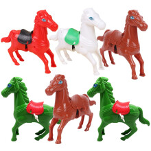 Wind Up Jumping Horse Toys 6 Pack for Kids Birthday Party Favors, Battery Fun Random Colors