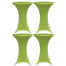 Berkfield Stretch Table Cover 4 pcs 70 cm Green
