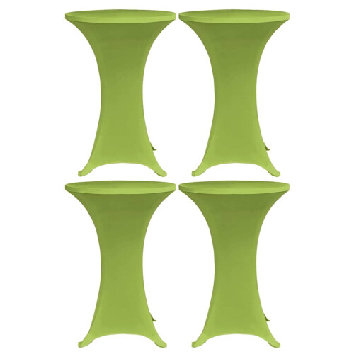 Berkfield Stretch Table Cover 4 pcs 70 cm Green