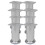 Berkfield Round Sofa Legs 8 pcs Chrome 120 mm 1