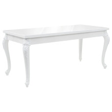 Berkfield Dining Table 179x89x81 cm High Gloss White