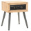 Berkfield Bedside Table Solid Fir Wood 43x38x50 cm 1