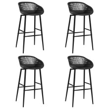 Berkfield Bar Chairs 4 pcs Black