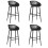 Berkfield Bar Chairs 4 pcs Black 1
